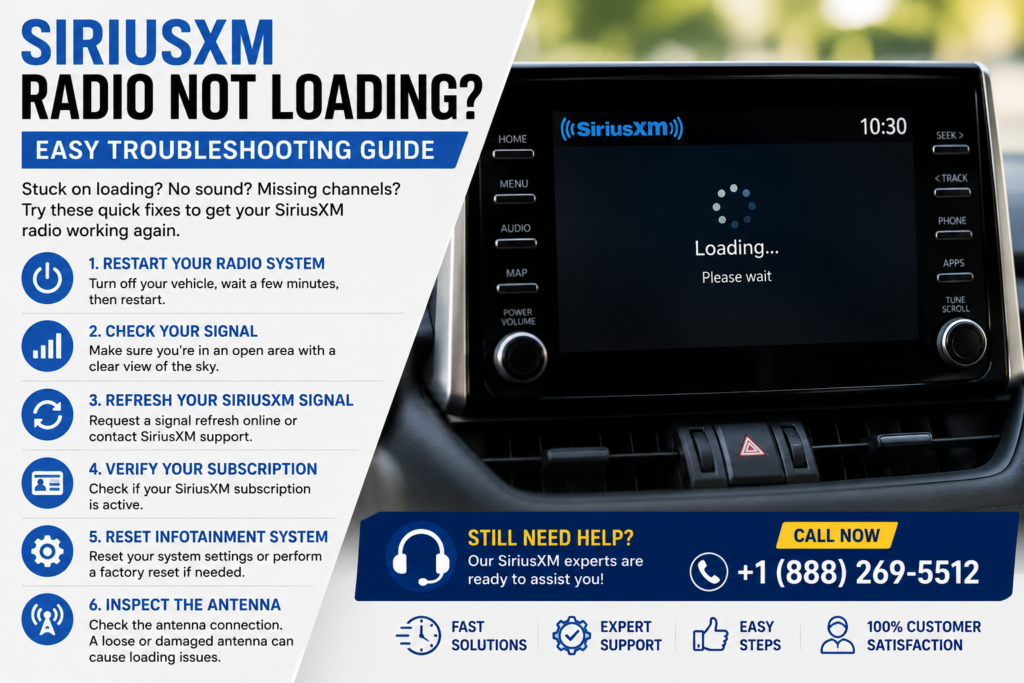 SiriusXM Radio Not Loadin SiriusXM Radio Not Loadin